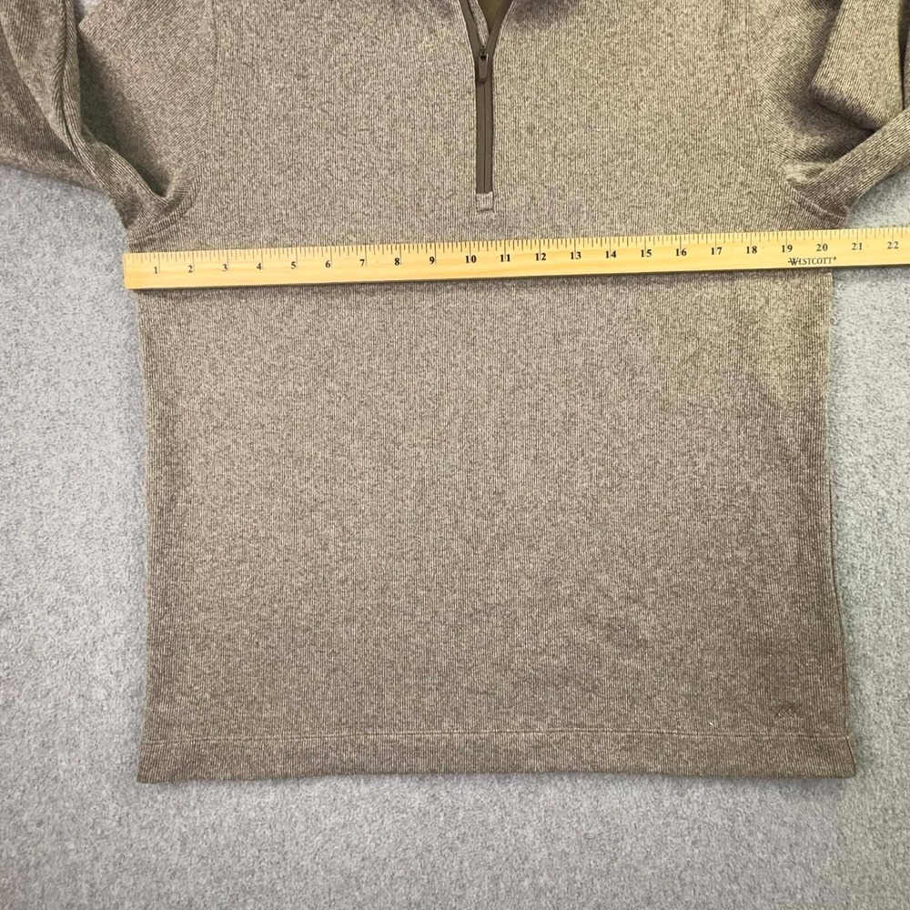 Rhone Commuter Long Sleeve‎ 1/4 Zip Ribbed Sweater Men's Size M Heathered Beige - Picture 9 of 9
